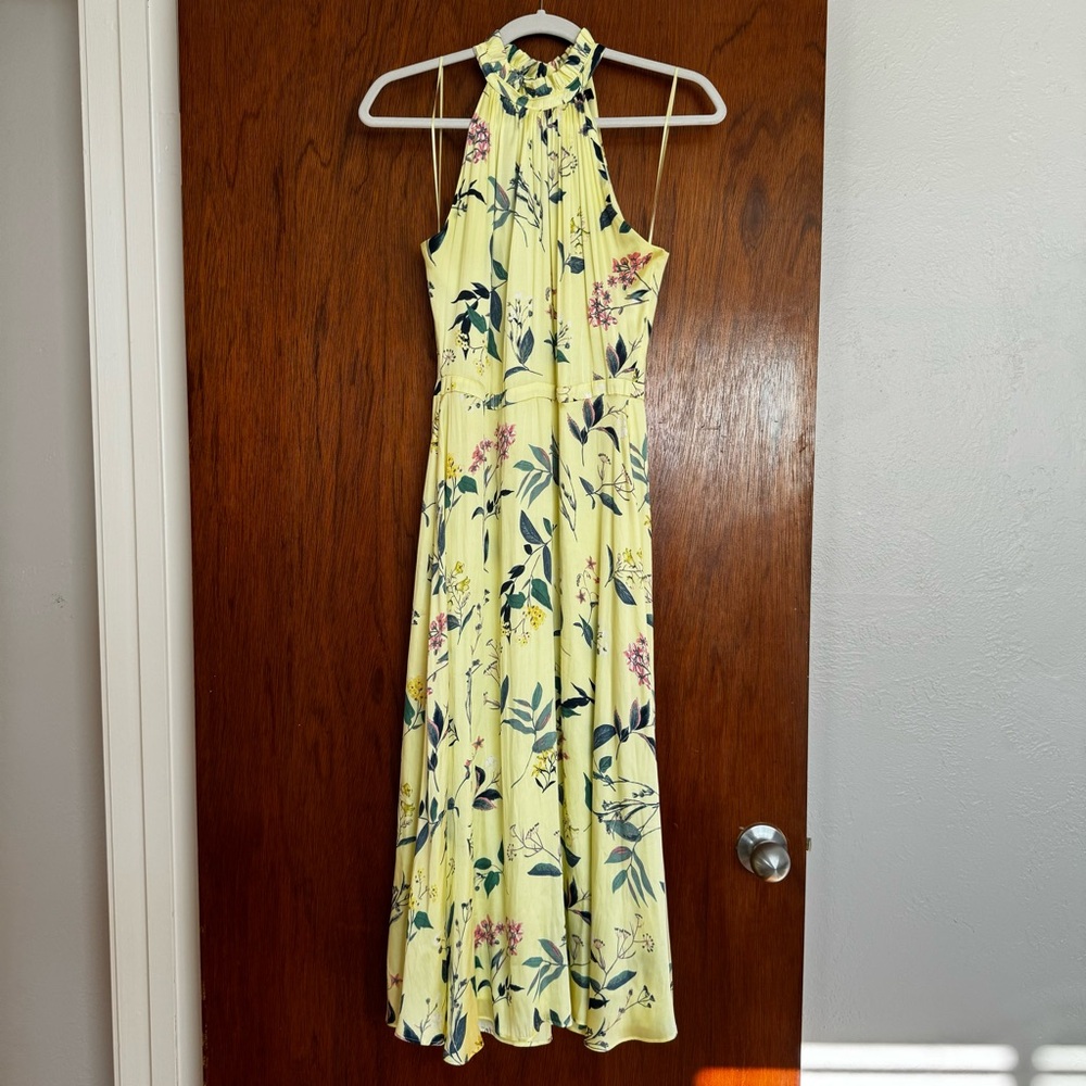 Banana Republic FLORAL SOFT SATIN MIDI DRESS 6